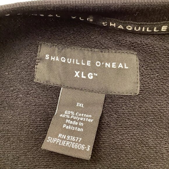 NWT Shaquille O’Neal French Terry Pullover Sweater Men’s Size XL Black/Brown - Picture 7 of 8